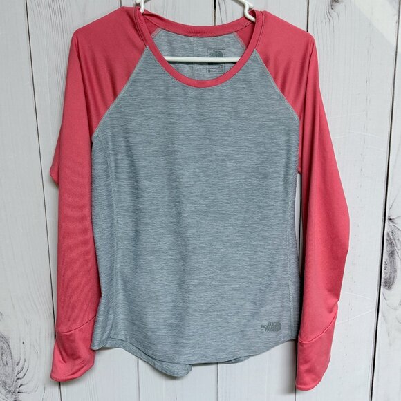 The North Face Women’s Motivation Long-Sleeve M Gray/Coral - Picture 1 of 8